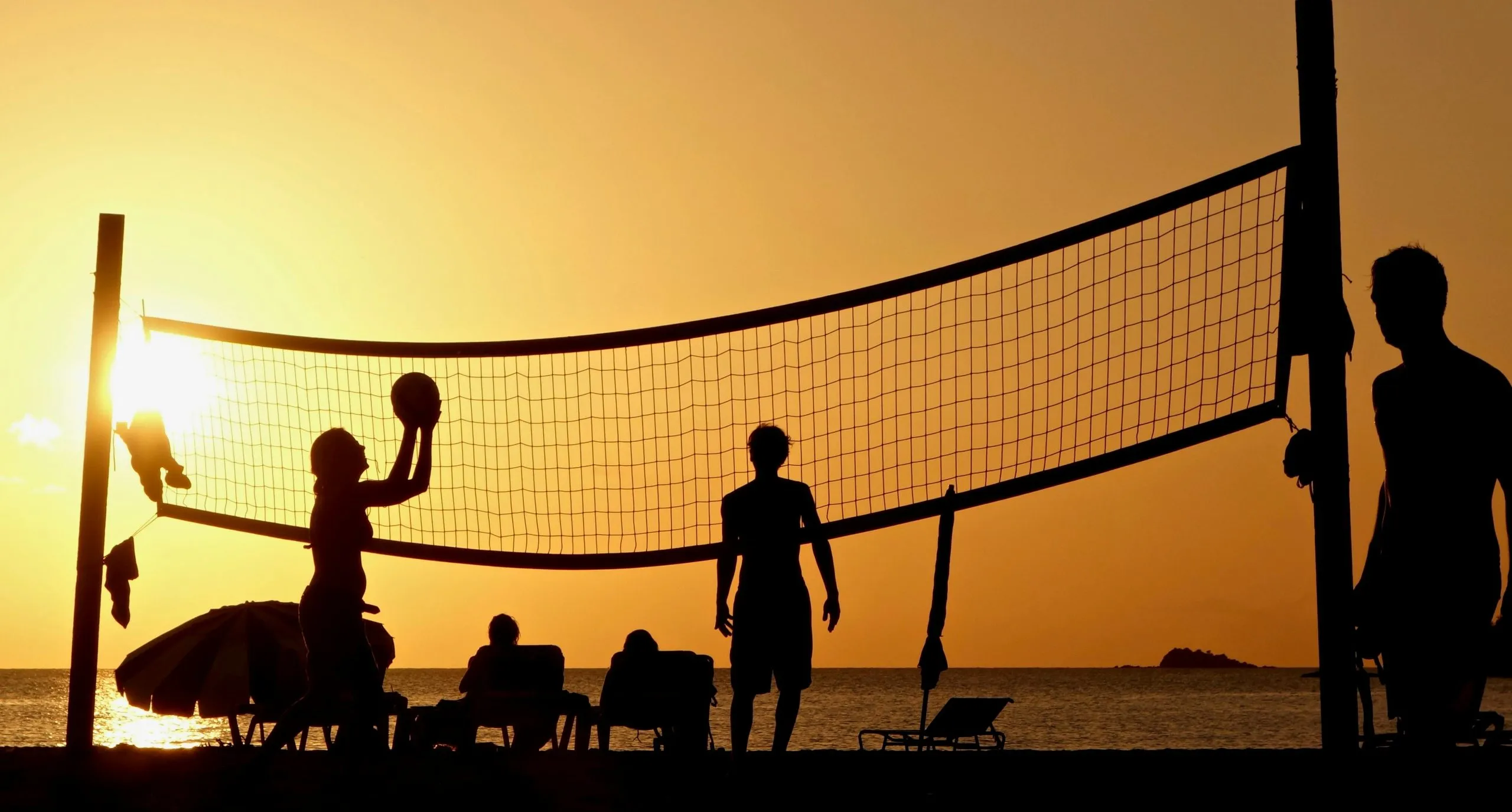 Beach Volleyball court at playa caracol