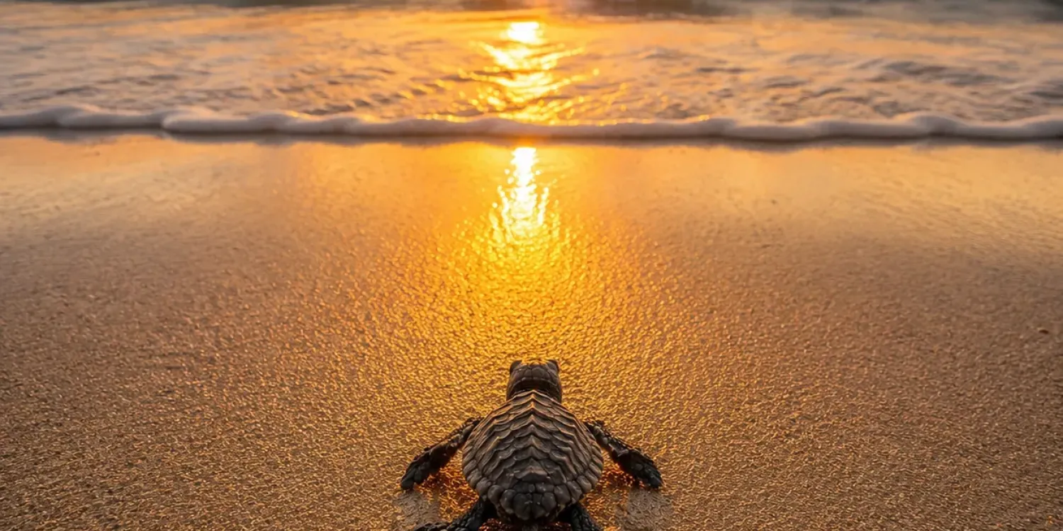 Liberación de tortugas marinas